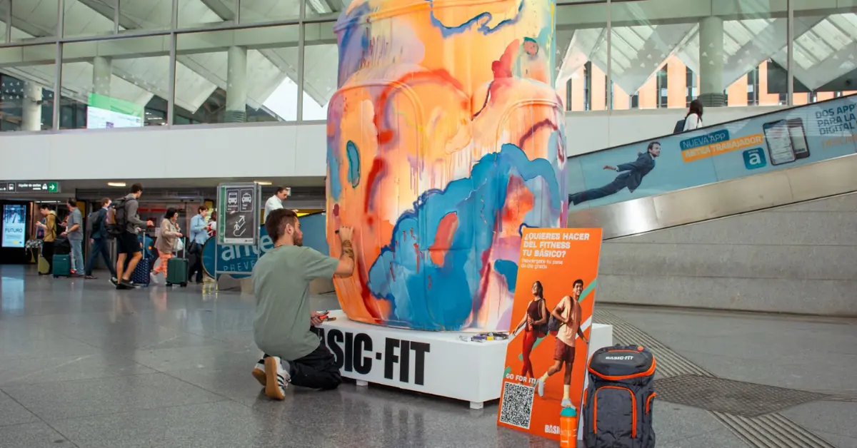Instalación de Basic Fit en Atocha, 2023.